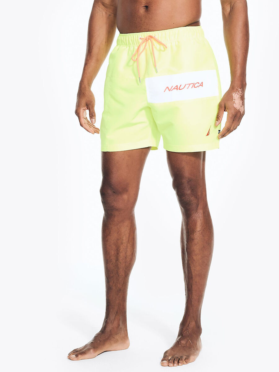 Nautica Neon Pieced 6" Swim Shorts