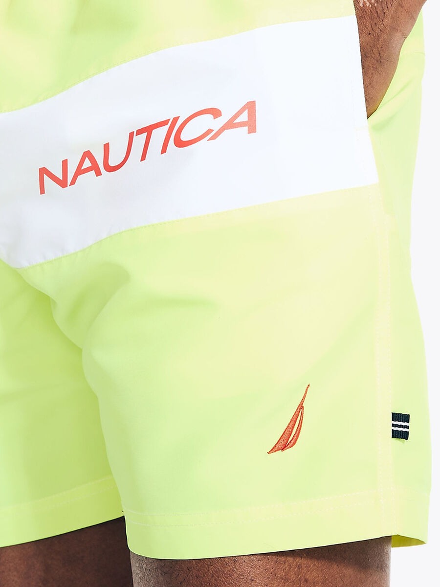 Nautica Neon Pieced 6" Swim Shorts