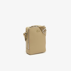 Lacoste Chantaco Matte Stitched Leather Vertical Camera Bag