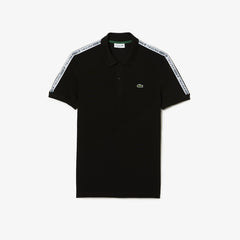 Lacoste Regular Fit Logo Stripe Stretch Cotton Polo Shirt
