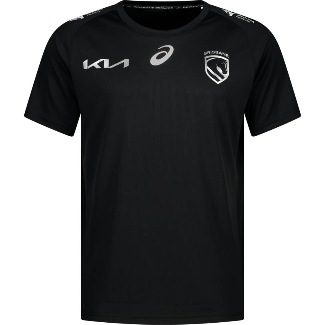 Brisbane Broncos 2026 Mens Black Run Out Tee