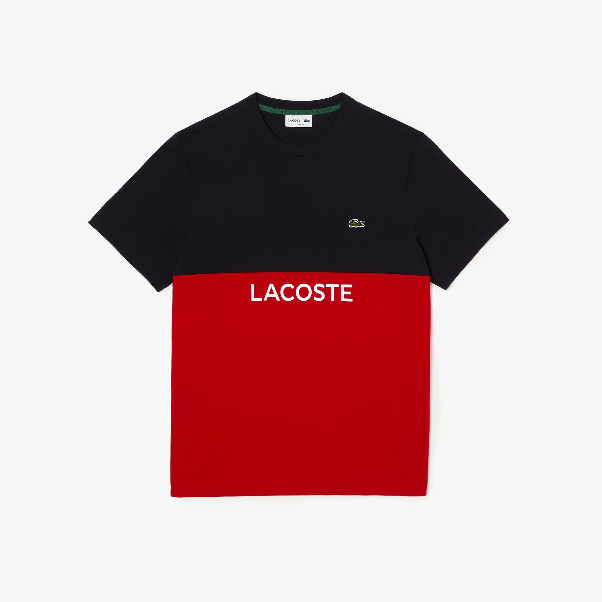 Lacoste Regular Fit Cotton Jersey Colourblock T-shirt