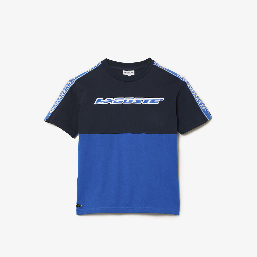 Lacoste Kids Contrast Stripe Colourblock T-Shirt