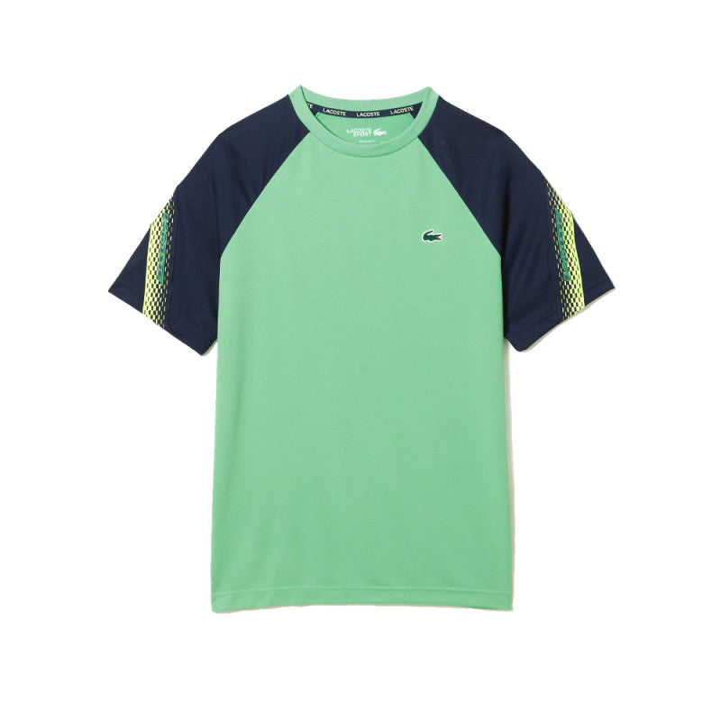 Lacoste Men's Sport Logo Stripe T-Shirt