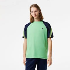 Lacoste Men's Sport Logo Stripe T-Shirt