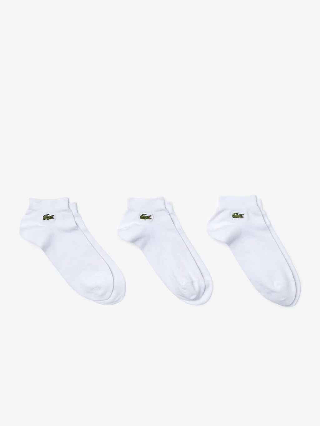 Lacoste 3 Pack Sport Ankle White