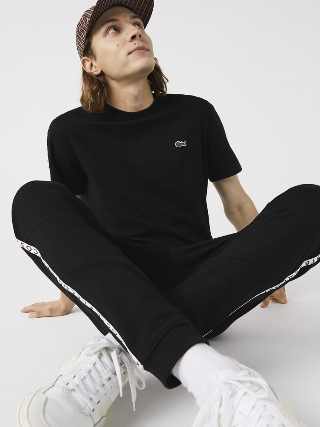 Lacoste Tape Fleece Track Pant Black/Black