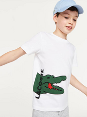 Lacoste Kids Big Croc Graphic Tee