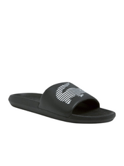 Lacoste Mens Croco Slide  Black/Silver