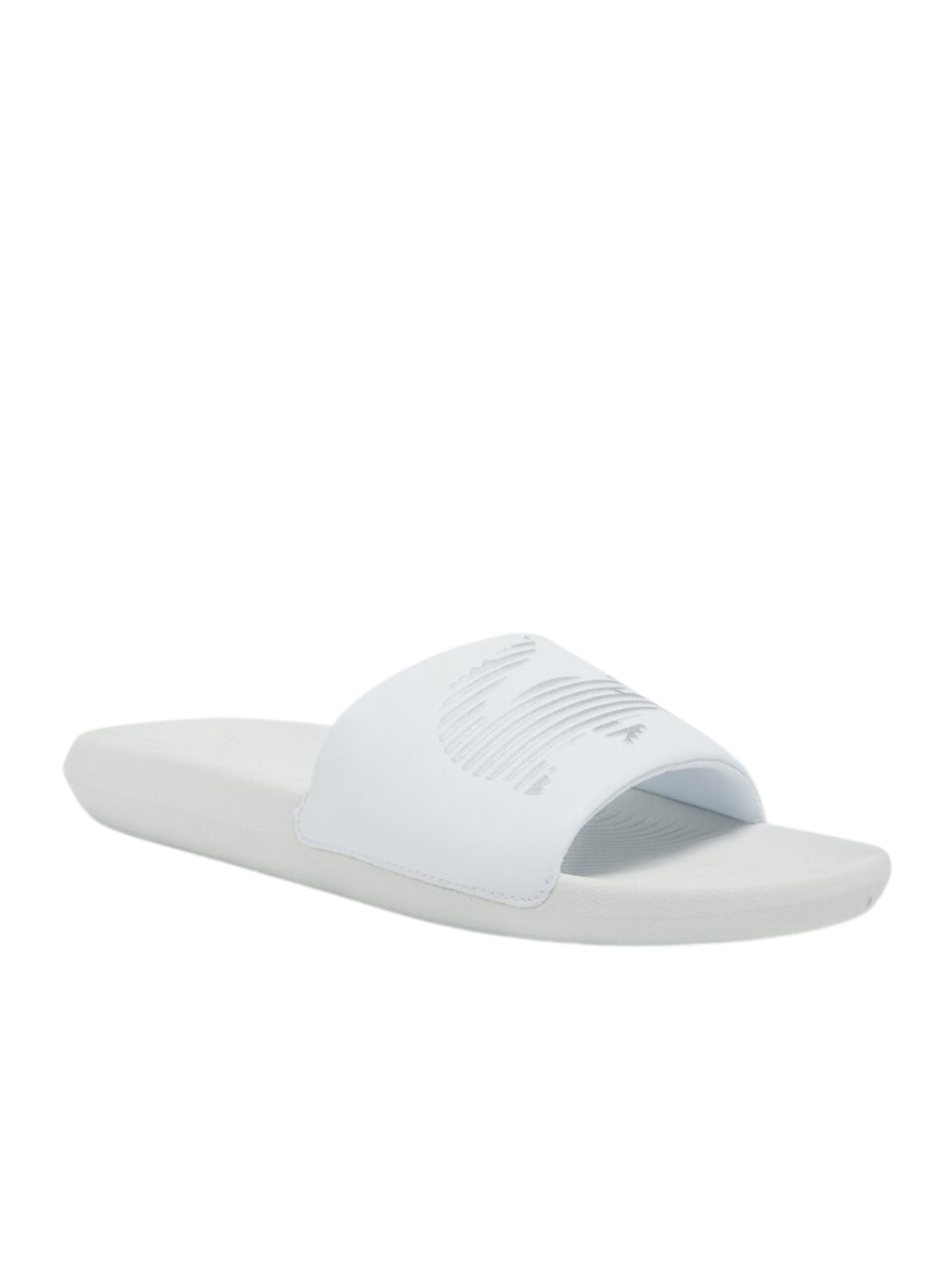 Lacoste Mens Croco Slide White/Silver