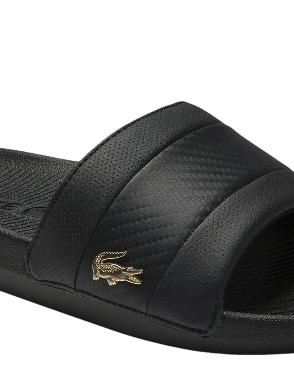 Lacoste on sale croco sliders