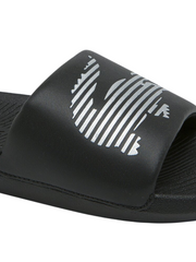 Lacoste Mens Croco Slide  Black/Silver