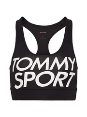 Tommy Sport Big Logo Mid Impact Sports Bra