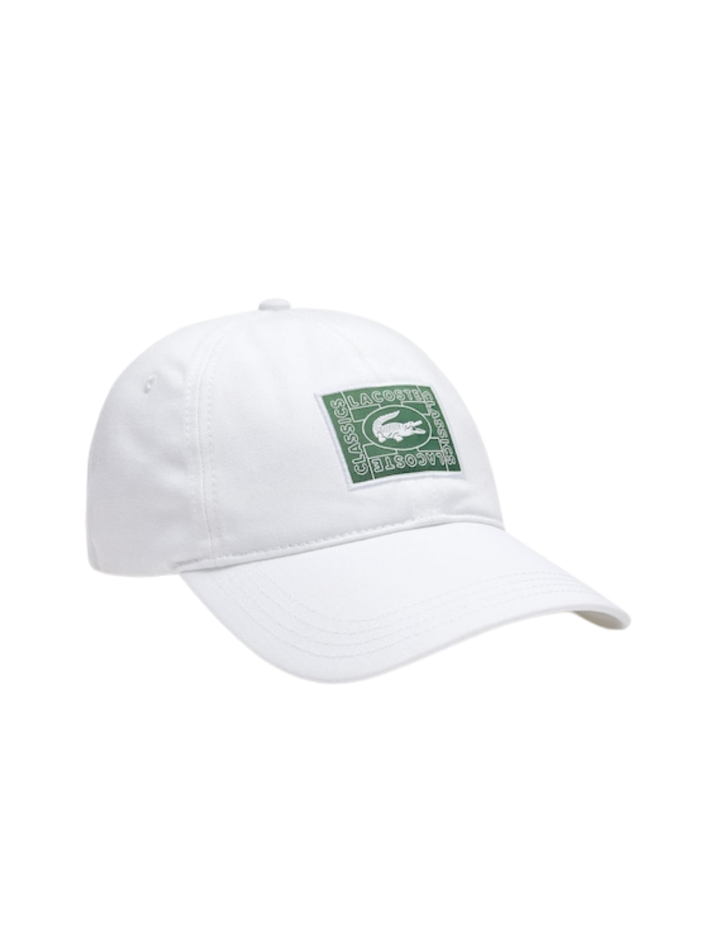 Lacoste Print Crocodile Badge Cotton Cap