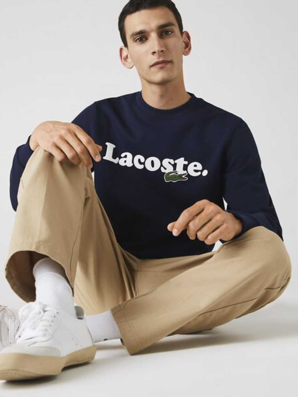 Lacoste Wording Crew Neck Sweat