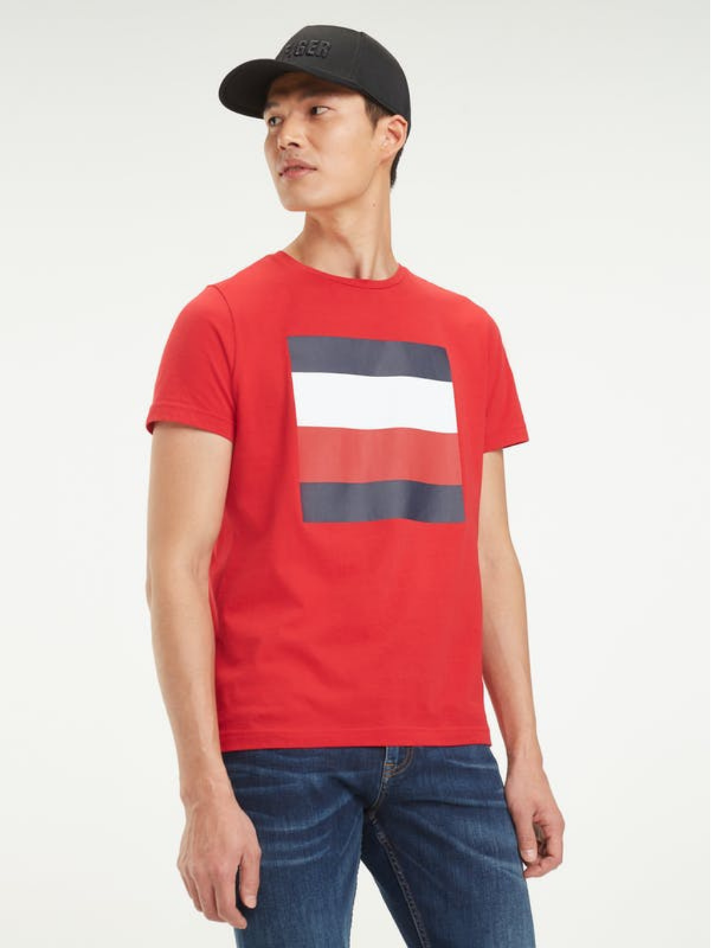 Signature Colour-Blocked Design T-Shirt