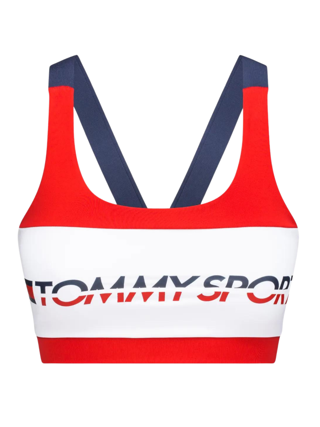 Tommy Sport Tri-Colour Low Impact Sports Bra