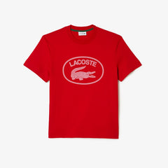 Lacoste Original Relaxed Fit Tone-On-Tone Branded T-Shirt